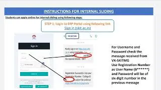 how to apply for internal sliding. reap 2022