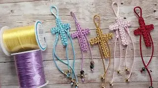 N.21-COLGANTES TIPO CRUZ DE VARIOS COLORES.
