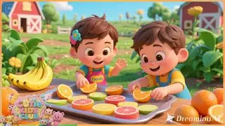 🍏 Farm Fruit Slice Shop Song 🎶 | Kids Healthy Eating & Fun Song 👧👦