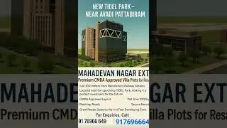 AVADI VELTECH College near by DTCP APPROVED Plots BLACKTOP ROAD ELECTRICITY GROUND WATER 9176966649