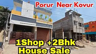1000 sqft 2Bhk House 1shop sale comercial property sale kovur