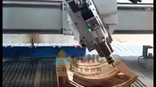 4 axis wood cnc router ( spindle can move 180 degrees)