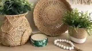 2 ideias lindas de artesanato com corda de sisal / Ideias lindas de decoração . #decoração  #diy