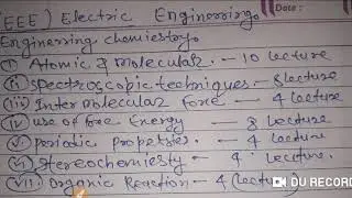 BCECE UGEAC 2020 AKU Syllabus 1st Samaster Electric  Engineering about all Information.
