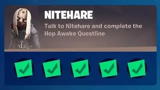 Fortnite Complete 'Nitehare' Challenges - Guide to Complete Hop Awake Questline