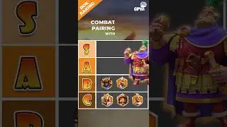The Ranking in Combat pairing with Hou Qubing #rokcommanders  #riseofkingdoms