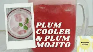 Plum Cooler & Plum Mojito ll Just 7 ingredients for both ll easy recipe