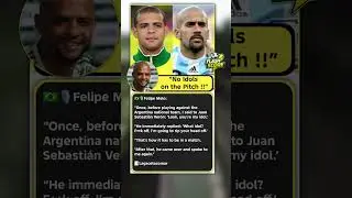 That&rsquo;s How Football Is&rsquo;: Felipe Melo Reveals Ver&oacute;n&rsquo;s Brutal Words #football #brazil #argentina #fyp