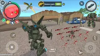 Rope Hero: Vice Town (JetPlane Robot Fight Army Men) Base Camp Full of Corpses - Android Gameplay HD