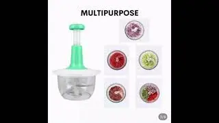 Face Value Stainless Steel Plastic Manual Speedy Hand Press Food Chopper Food Chopper