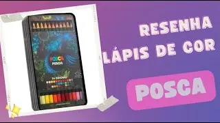 RESENHA L&Aacute;PIS DE COR POSCA - Valem a pena? Similar ao Prismacolor?