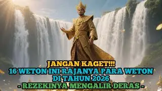 JANGAN KAGET!!! 16 WETON INI RAJANYA PARA WETON DI TAHUN 2026 - REZEKINYA MENGALIR DERAS -