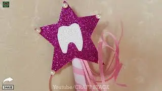 DIY ToothFairy Wand | Princess or Fairy Magic Wand | How to make a ANGEL WAND | @CraftStack