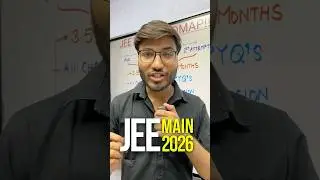 JEE Main 2026 - 6 Months Roadmap!🤯 #jee #motivation