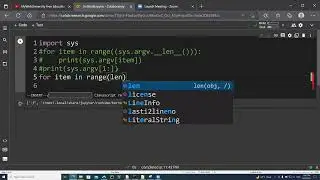 Python (The sys.argv class list )