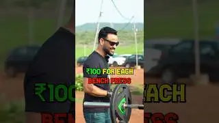 ₹100 Per Bench Press? 🤯 Crazy Yogi Viral Bench Press Challenge 💪🔥