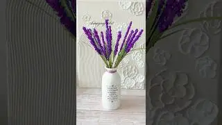DIY Lavender Flower With Paper #shorts #diy #youtubeshorts #art #craft #paperflower #easy #ideas #3d