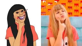 Roma and Oliver give the lie detector test to Diana - Diana and Roma funny drawing meme
