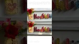 String art name frame /string art name board with light #stringart #shorts #youtubeshorts
