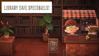 Animal Crossing Speed Build | Cosy Library Café（*´▽｀*）