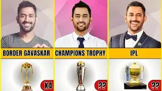 MS Dhoni's career all trophies and awards 2006-2021
