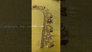 New and Unique heavy Aari work design #bridal #blouse #aariwork #maggamwork #aari #blousedesign #fyp