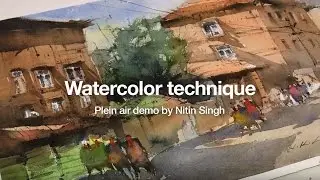Watercolor painting ideas - Plein air