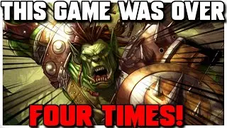 Grubby | WC3 | [EPIC] This Game Was Over 4 TIMES!
