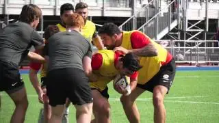 First session back at Allianz Park