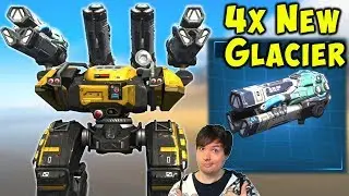 New Heavy GLACIER BEHEMOTH - War Robots Test Server Gameplay WR