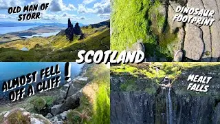 Cliff Edge Close Call, Old Man of Storr Hike & a Dinosaur Footprint! 🏴󠁧󠁢󠁳󠁣󠁴󠁿
