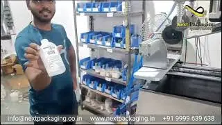 Flat bottle labeling machine | semi Automatic front back bottle sticker labeling machine 
