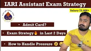 ICAR IARI Assistant Exam Strategy🔥| ICAR IARI Assistant Final Result & Cutoff #icariari #icar