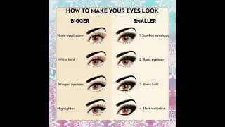 How To Make Your Eyes Look Bigger/Smaller!!