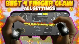 🔥BEST 4 Finger Claw ALL Settings with HANDCAM | PUBG Mobile 