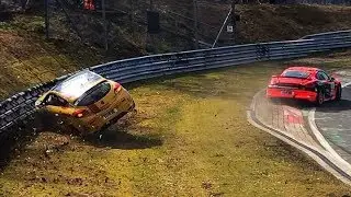 Crash 24.03.2018 VLN 1 N&uuml;rburgring Nordschleife Part 2-3