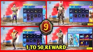 Royal Pass Month 9 || 1to50 Rp All Reward