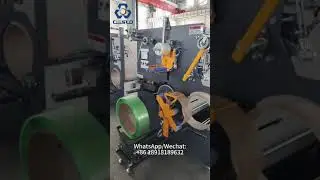 Fully automatic PET strap tape belt winder machine