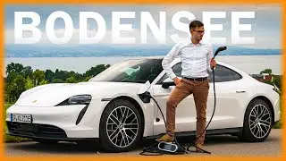 Porsche Taycan 900 KM Review // Mit 3% Akku an den Bodensee, Kosten, Laden, Range Modus!