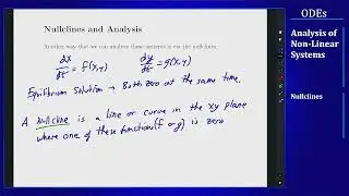 Differential Equations - Behavior of Non-Linear Systems - Nullcline Analysis