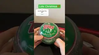 Late Christmas⁉️ 2024 Topps Holiday Ornament Tin #sportscards #topps