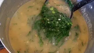 Sopa de Fubá e Couve