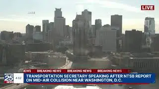 WATCH LIVE: U.S. Transportation Secretary giving update on mid-air collision near Washington, D.C.