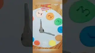 How to make a easy beautiful clay wall watch #art #funandart 👍👏👌🤗😍🥰😅