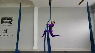WINNER of online aerial silks competition - Belly dance inspired aerial silks solo