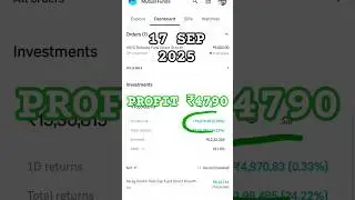 MF Portfolio Update | 4.7K Profit | 17 Sep 2025 | Mutual Fund Analysis