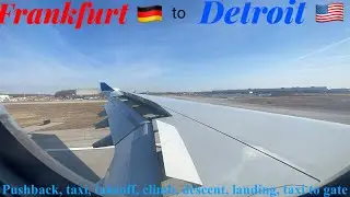 FULL FLIGHT FROM FRANKFURT 🇩🇪 TO DETROIT 🇺🇸! | Delta A330-200 | #a330 #delta