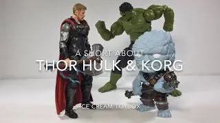 Marvel Legends Thor Hulk & Funko Pop Korg