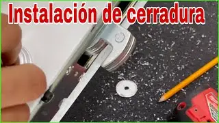 Como instalar una cerradura pico de cotorra 🦜 // Puertas y ventanas de aluminio