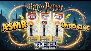 ASMR | Harry Potter PEZ Unboxing | 3 Magical Candy Dispensers | Relaxing ASMR Sounds